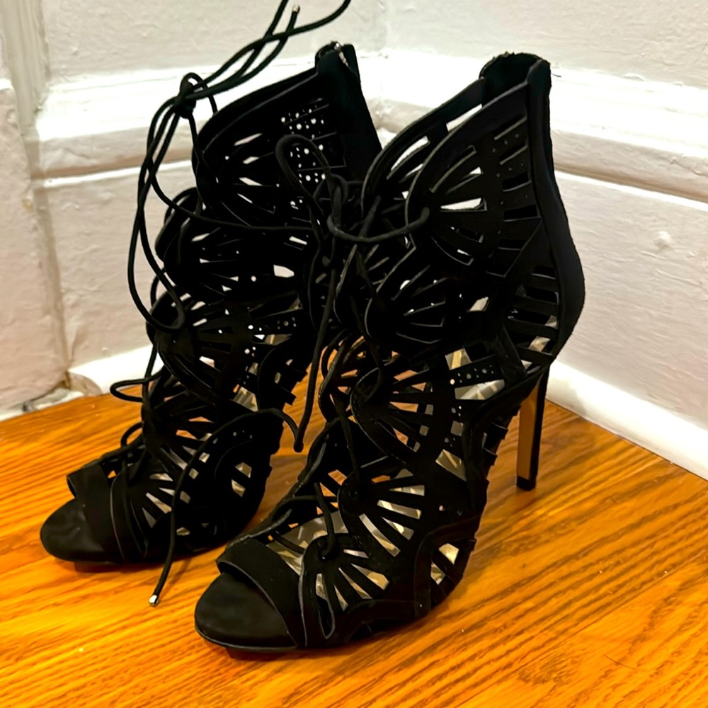 Zara lace up booties size 8.
